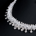 Wholesale white crystal wedding, dress necklace earring set JDC-ST-Qianm016 Suit 千漠 Wholesale Jewelry JoyasDeChina Joyas De China