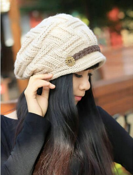 Wholesale white ear protection wool knitted hat JDC-FH-GSXK004 Fashionhat JoyasDeChina Wholesale Jewelry JoyasDeChina Joyas De China
