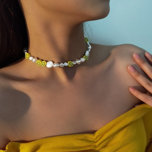 Bulk Jewelry Wholesale white imitation pearl necklace JDC-NE-KunJ081 Wholesale factory from China YIWU China