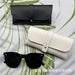 Wholesale white leather glasses case JDC-SG-JinF028 Sunglasses 季丰 Wholesale Jewelry JoyasDeChina Joyas De China