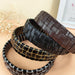 Wholesale white leather hairband JDC-HD-O344 Headband 潮炫 Wholesale Jewelry JoyasDeChina Joyas De China