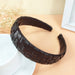 Wholesale white leather hairband JDC-HD-O344 Headband 潮炫 Coffee color Wholesale Jewelry JoyasDeChina Joyas De China