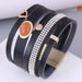 Wholesale white leather magnetic bracelet JDC-BT-WY119 Bracelet 威扬 3# Wholesale Jewelry JoyasDeChina Joyas De China