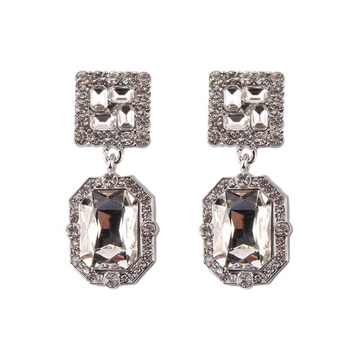 Bulk Jewelry Wholesale white metallic jewel earrings JDC-ES-V054 Wholesale factory from China YIWU China