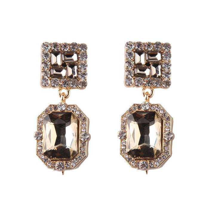 Bulk Jewelry Wholesale white metallic jewel earrings JDC-ES-V054 Wholesale factory from China YIWU China
