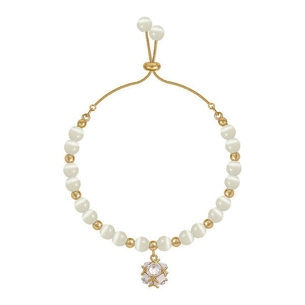 Wholesale white opal bracelet JDC-BT-BY014 Bracelet 宝钰 Wholesale Jewelry JoyasDeChina Joyas De China