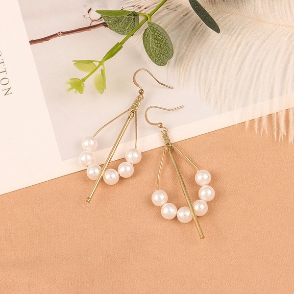 Wholesale white pearl alloy earrings JDC-ES-LSY044 Earrings JoyasDeChina Wholesale Jewelry JoyasDeChina Joyas De China
