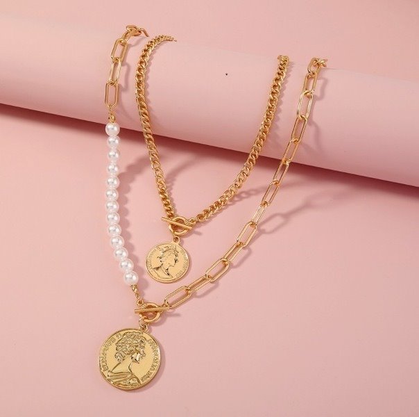 Wholesale white pearl baroque multilayer necklace JDC-NE-SF079 Necklace 少峰 Wholesale Jewelry JoyasDeChina Joyas De China