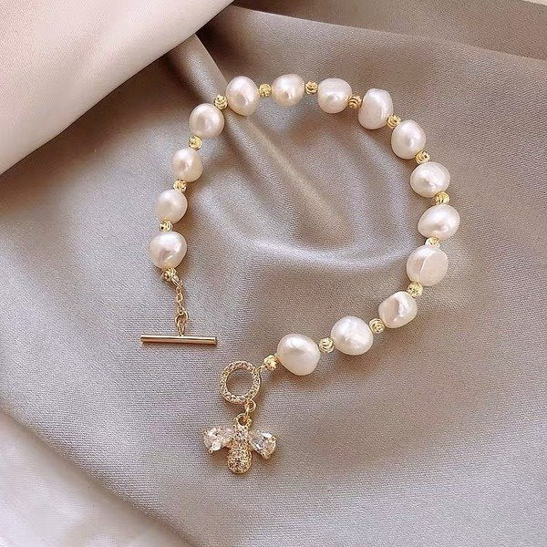 Wholesale white pearl bracelet JDC-BT-BY021 Bracelet 宝钰 Wholesale Jewelry JoyasDeChina Joyas De China