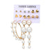 Wholesale white pearl earring set JDC-ES-F202 earrings JoyasDeChina C18-05-12 Wholesale Jewelry JoyasDeChina Joyas De China