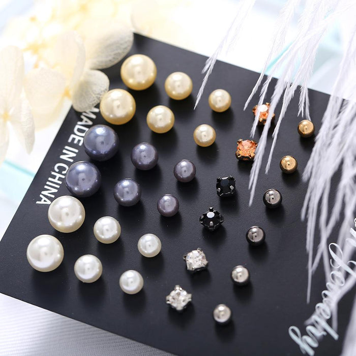 Wholesale white pearl earring set JDC-ES-F248 earrings JoyasDeChina GCL03-02 Stud Set Wholesale Jewelry JoyasDeChina Joyas De China