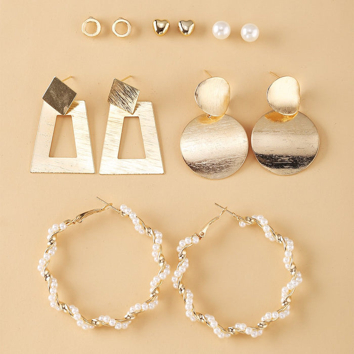 Wholesale white pearl earring setJDC-ES-F217 earrings JoyasDeChina C01-03-29 Wholesale Jewelry JoyasDeChina Joyas De China