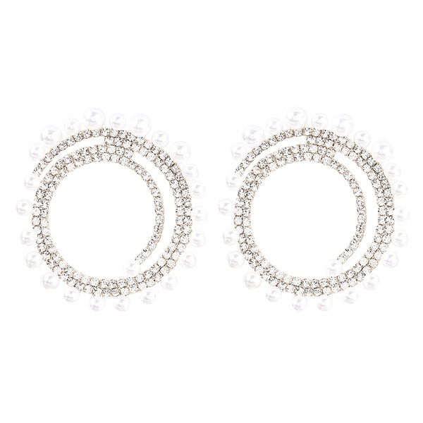 Wholesale white pearl earrings JDC-ES-JL902 Earrings 氿乐 Wholesale Jewelry JoyasDeChina Joyas De China