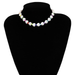 Bulk Jewelry Wholesale white pearl heart-shaped pearl beaded necklace female JDC-NE-KunJ032 Wholesale factory from China YIWU China