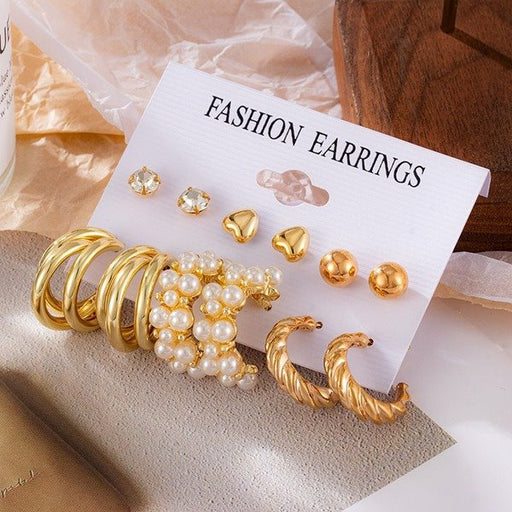 Wholesale white pearl love earrings JDC-ES-SF078 Earrings 少峰 Wholesale Jewelry JoyasDeChina Joyas De China