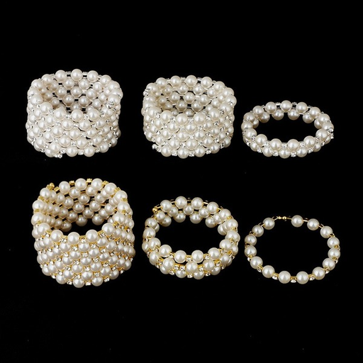 Bulk Jewelry Wholesale white pearl multi-layer pearl inlaid diamond spiral Bracelet JDC-BT-C054 Wholesale factory from China YIWU China