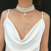 Bulk Jewelry Wholesale white pearl multilayer rice-shaped pearl special-shaped necklace for women JDC-NE-KunJ017 Wholesale factory from China YIWU China
