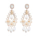 Wholesale white pearl tassel earrings JDC-ES-JL931 Earrings 氿乐 Wholesale Jewelry JoyasDeChina Joyas De China