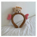 Wholesale white plush bear hair hoop (F)JDC-HD-GSXP009 Headband 宏鑫 3#brown Wholesale Jewelry JoyasDeChina Joyas De China