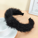 Wholesale white plush hair hoops JDC-HD-O370 Headband 潮炫 Wholesale Jewelry JoyasDeChina Joyas De China