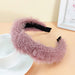 Wholesale white plush hair hoops JDC-HD-O370 Headband 潮炫 Pink Wholesale Jewelry JoyasDeChina Joyas De China
