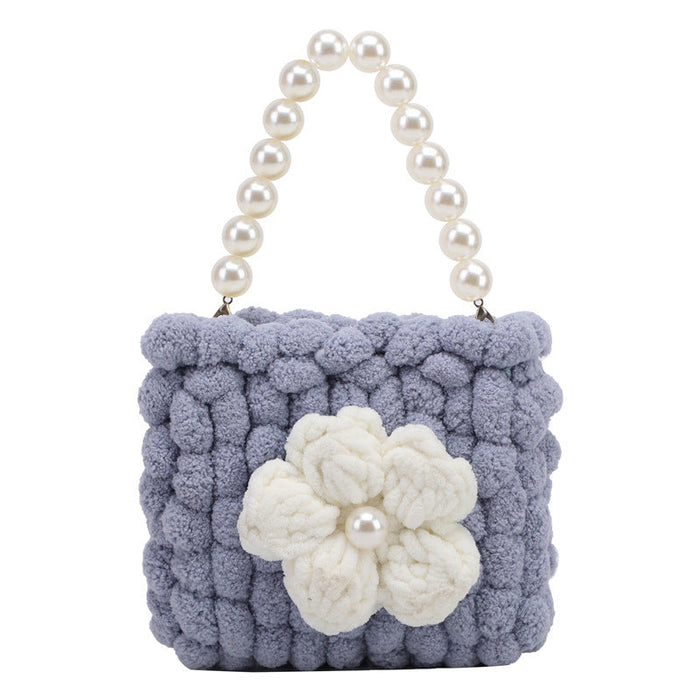 Wholesale white plush shoulder bag JDC-SD-HZD004 Shoulder Bags ปจ่ื๗์ Purple Wholesale Jewelry JoyasDeChina Joyas De China