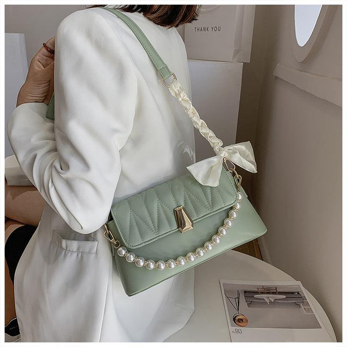 Bulk Jewelry Wholesale white PU pearl chain shoulder bag JDC-LB-ZM077 Wholesale factory from China YIWU China