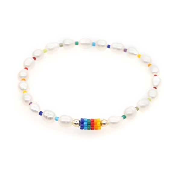 Bulk Jewelry Wholesale white rainbow Pearl Bracelet JDC-gbh343 Wholesale factory from China YIWU China