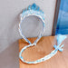 Bulk Jewelry Wholesale white resin ice odd edge princess hair hoop JDC-HD-RXi004 Wholesale factory from China YIWU China