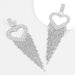 Wholesale White Rhinestone Earrings JDC-ES-JL903 Earrings 氿乐 silver Wholesale Jewelry JoyasDeChina Joyas De China
