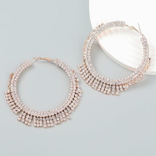 Wholesale White Rhinestone Earrings JDC-ES-JL923 Earrings 氿乐 Wholesale Jewelry JoyasDeChina Joyas De China