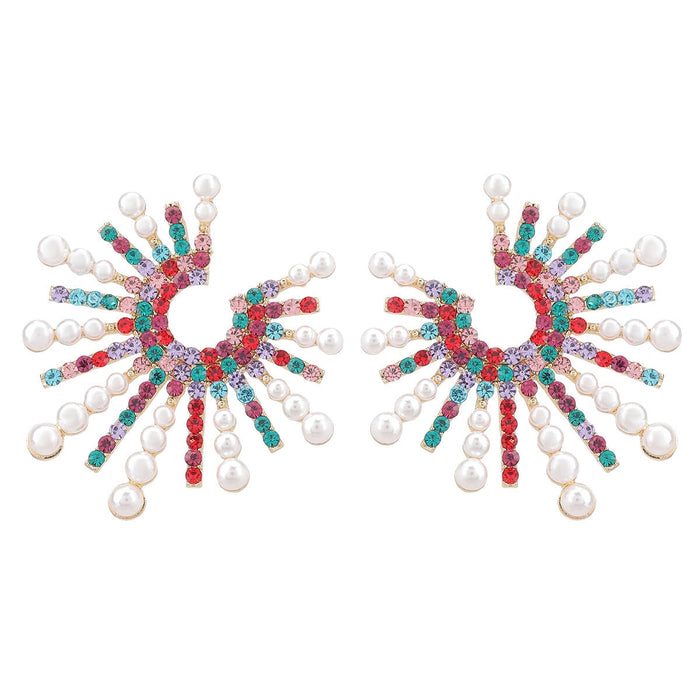 Wholesale White Rhinestone Earrings JDC-ES-JL932 Earrings 氿乐 Wholesale Jewelry JoyasDeChina Joyas De China