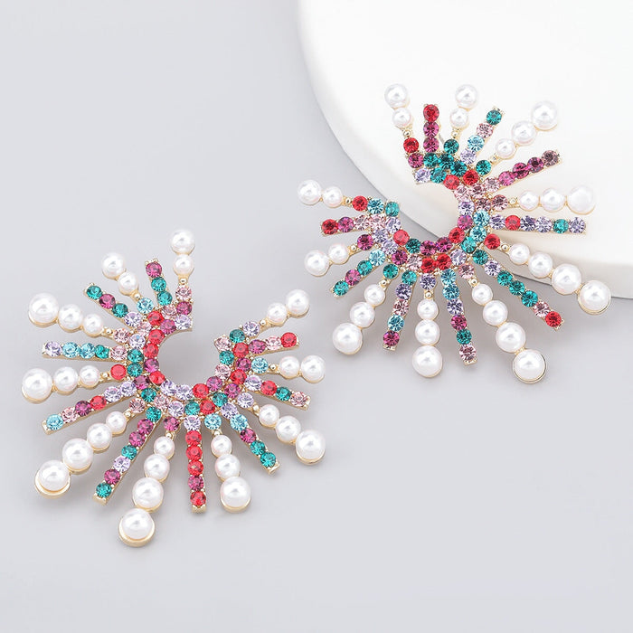 Wholesale White Rhinestone Earrings JDC-ES-JL932 Earrings 氿乐 Color Wholesale Jewelry JoyasDeChina Joyas De China