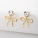 Wholesale white rhinestone earrings JDC-ES-YWJQ031 Earrings 精巧 Wholesale Jewelry JoyasDeChina Joyas De China