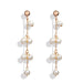 Wholesale white small pearl flower Earrings JDC-ES-F320 Earrings JoyasDeChina B05-03-03 Wholesale Jewelry JoyasDeChina Joyas De China