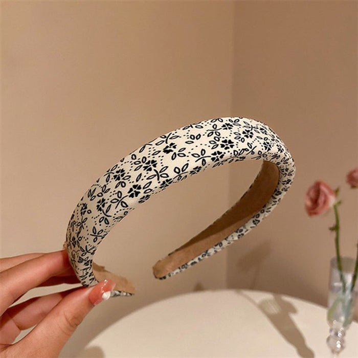 Wholesale white sponge headband JDC-HD-PZ017 Headband 蒲钻 White Wholesale Jewelry JoyasDeChina Joyas De China