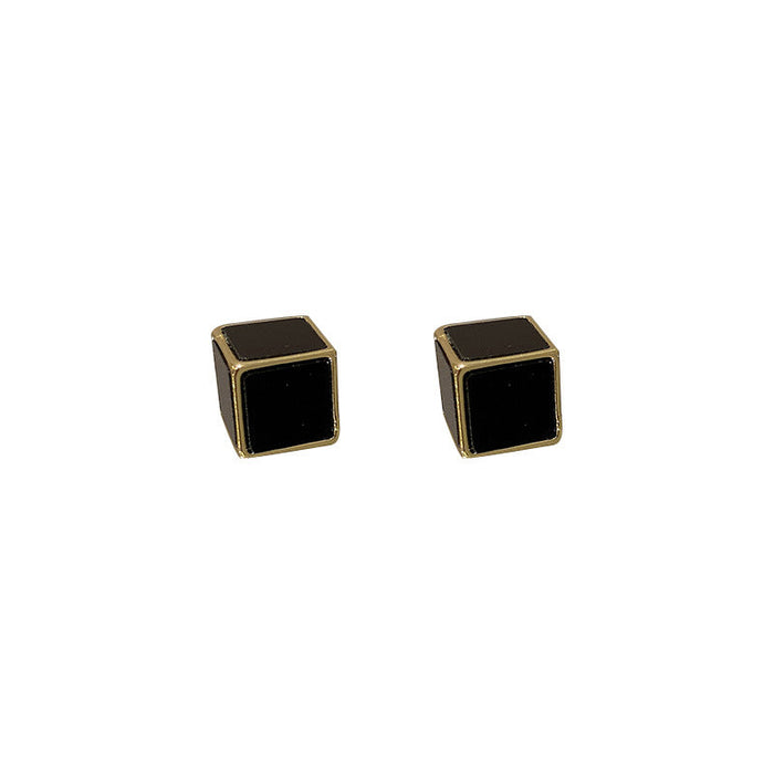 Wholesale white square alloy earrings JDC-ES-BY-102 Earrings 宝钰 Wholesale Jewelry JoyasDeChina Joyas De China