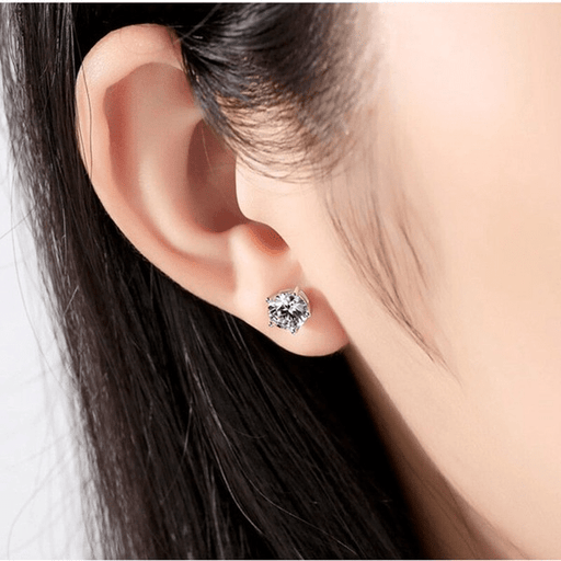 Wholesale White Sterling Silver Earrings JDC-ES-BLX071 Earrings 宝来兴 Wholesale Jewelry JoyasDeChina Joyas De China