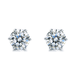 Wholesale White Sterling Silver Earrings JDC-ES-BLX071 Earrings 宝来兴 two carats Wholesale Jewelry JoyasDeChina Joyas De China