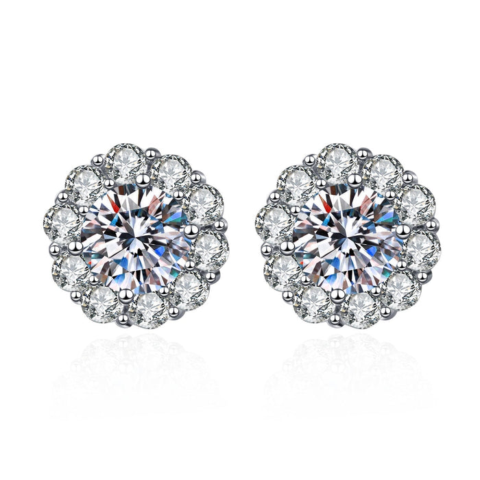 Wholesale White Sterling Silver Earrings JDC-ES-BLX073 Earrings 宝来兴 Wholesale Jewelry JoyasDeChina Joyas De China