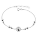 Wholesale White Sterling Silver Jewelry Anklet JDC-AS-JianM003 Anklet 简漫 Exquisite Ball Bracelet 925Anklet Wholesale Jewelry JoyasDeChina Joyas De China