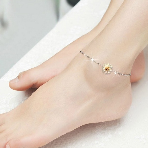 Wholesale White Sterling Silver Jewelry Anklet JDC-AS-JianM007 Anklet 简漫 Wholesale Jewelry JoyasDeChina Joyas De China