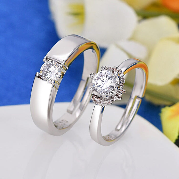 Wholesale white Sterling Silver Rings JDC-RS-QLX021 Rings 巧兰轩 2 Adjustable Wholesale Jewelry JoyasDeChina Joyas De China