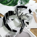 Bulk Jewelry Wholesale white wide edge letter printing clip knot Headband JDC-HD-O096 Wholesale factory from China YIWU China