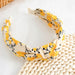 Wholesale wide brim fabric flower headband JDC-HD-JK-001 Headband 际恺 yellow Wholesale Jewelry JoyasDeChina Joyas De China