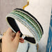 Wholesale wide-brimmed flat panel diamond-set hair band JDC-HD-O390 Headband 潮炫 Wholesale Jewelry JoyasDeChina Joyas De China