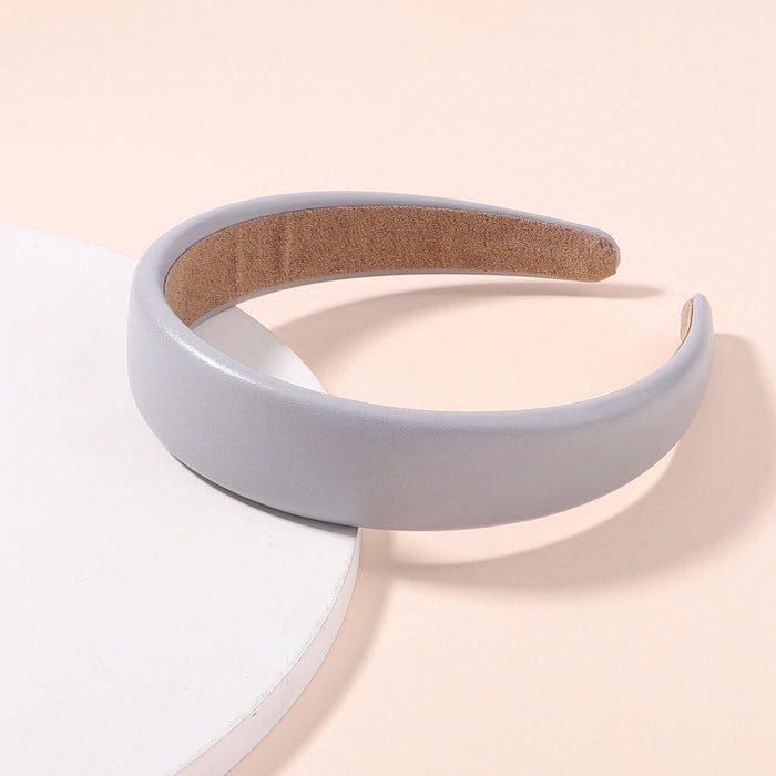 Wholesale wide edge Pu Headband JDC-HD-YL006 Headband 雅伦 222 Wholesale Jewelry JoyasDeChina Joyas De China