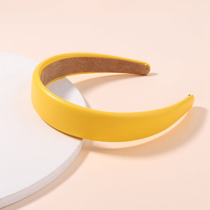 Wholesale wide edge Pu Headband JDC-HD-YL006 Headband 雅伦 Wholesale Jewelry JoyasDeChina Joyas De China