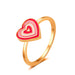 Wholesale wind drop oil love ring JDC-RS-D071 Rings JoyasDeChina 01kc golden love Wholesale Jewelry JoyasDeChina Joyas De China