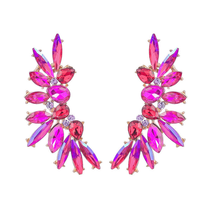 Wholesale Wing Shape Boho Color Rhinestone Alloy Earrings JDC-ES-JL936 Earrings 氿乐 Wholesale Jewelry JoyasDeChina Joyas De China